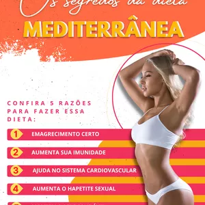 Imagem de capa para o Ebook Os segredos da dieta Mediterrânea