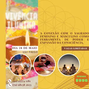 Imagem de capa para o Evento presencial Vivência Iluminada