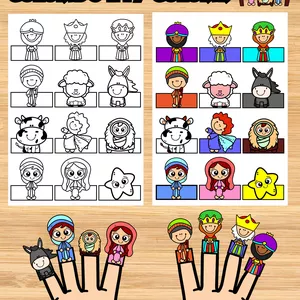 Imagem de capa para o Ebook *DEDOCHES PRESÉPIO COLORIDO E PARA COLORIR✨❤️*