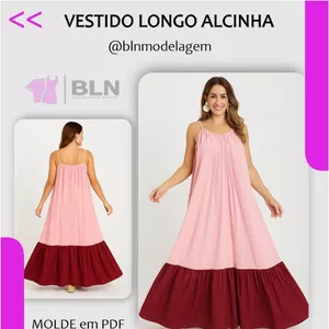 Imagem de capa para o Ebook VESTIDO LONGO ALCINHA