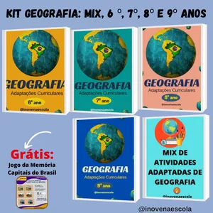 Kit Geografia: Mix, 6º, 7º, 8º e 9º anos por Inove na Escola