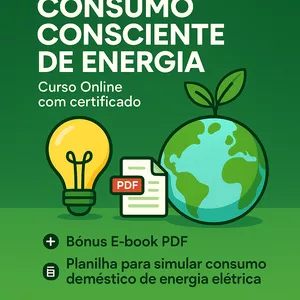 Imagem de capa para o Ebook 🌱 Curso Online Consumo Consciente de Energia 🌎