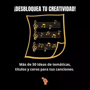 Imagen de portada para Ebook + DE 50 IDEAS PARA ESCRIBIR TUS CANCIONES