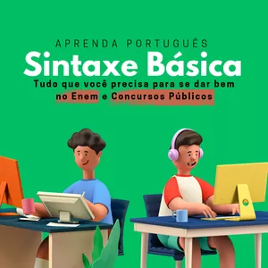 Imagem de capa para o Curso online Aprenda Português - Sintaxe Básica