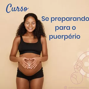 Imagem de capa para o Curso online "Se Preparando para o Puerpério" com a doula de pós-parto Priscila Castanho