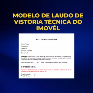 Imagem de capa para o Curso online MODELO DE LAUDO DE VISTORIA TÉCNICA DO IMOVÉL 