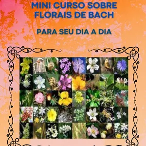 Imagem de capa para o Ebook Mini Curso sobre Florais de Bach 