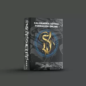 Imagen de portada para Curso online Curso online Caligrafía gótica y caligraffiti