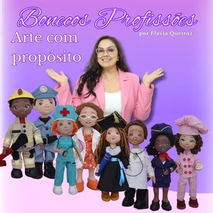 Imagem de capa para o Curso online Bonecos Profissões 