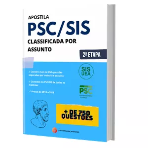 Imagem de capa para o Ebook Caderno de Questões PSC/SIS - 2ª ETAPA