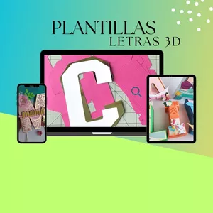 Imagen de portada para Ebook Plantillas Letras 3D
