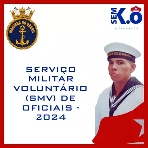 Imagem de capa para o Curso online SVM OFICIAIS 2024 - MARINHA DO BRASIL