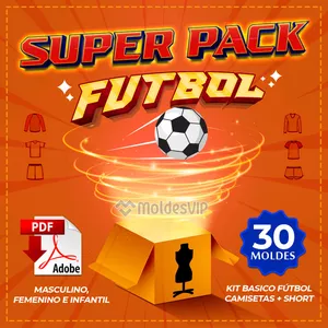 Imagen de portada para Curso online SUPER PACK 30 MOLDES DE FÚTBOL BASICOS KIT FAMILIAR 