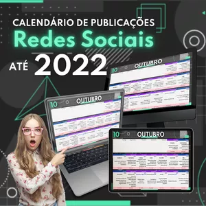 Imagem principal do produto Calendário de Publicações para Redes Sociais 2020/2022
