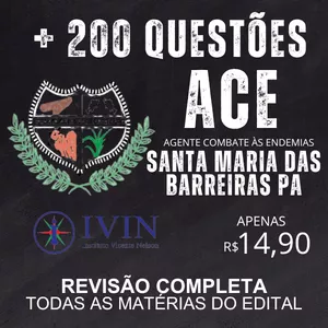 Imagem do curso IVIN AGENTE COMBATE ÀS ENDEMIAS ACE - SANTA MARIA DAS BARREIRAS PA 
