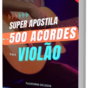 Imagem de capa para o Ebook Super Apostila com mais de 500 acordes
