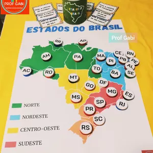 Imagem de capa para o Ebook Mapa do Brasil: Estados Brasileiros 