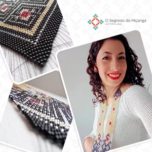 Curso Aula Colar Geométrico Elegante - Técnica Tear com Miçangas