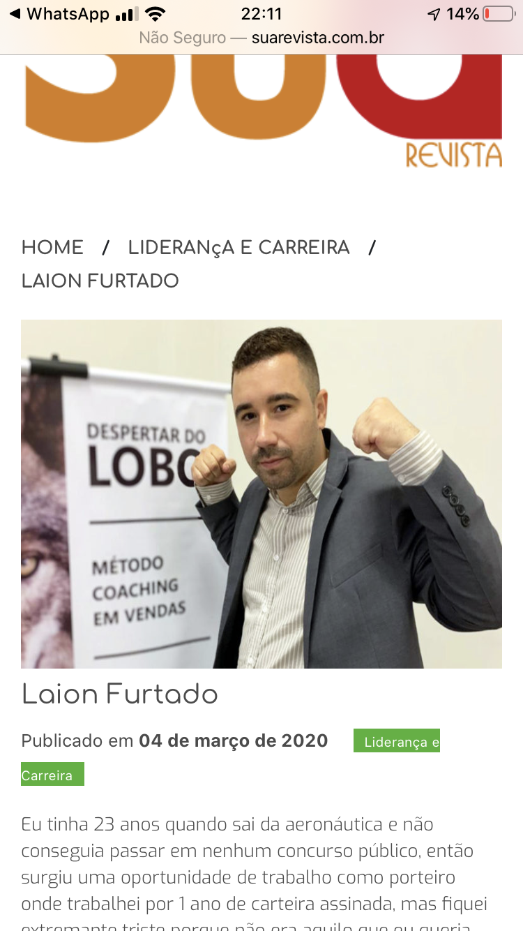 Imagem de Curso de Vendas Despertar do Lobo  criado por Laion na hotmart