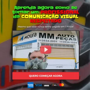 Imagem de capa para o Curso online Curso Letreiros e Comunicação Visual