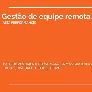 Imagem de capa para o Curso online Gerenciamento de equipe remota de alta performance