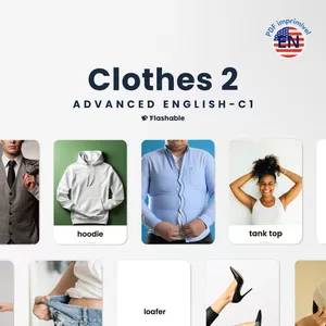 Imagem de capa para o Ebook Clothes 2 - Flashcards C1