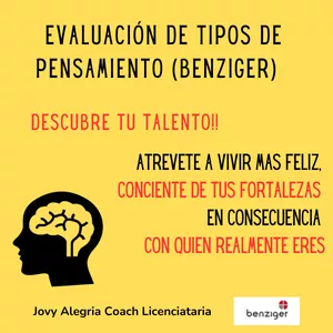 Imagen de portada para Curso online Descubre tu Talento!! Evaluación de Tipos de Pensamiento (Benziger) 