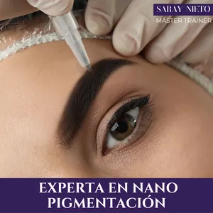 Imagen de portada para Curso online ☑️MICROPIGMENTACIÓN DE CEJAS SARAY NIETO