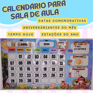 Imagem de capa para o Ebook Calendário para sala de aula