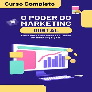 Imagem de capa para o Ebook Curso Marketing Digital
