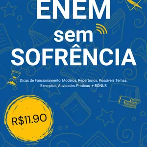 Imagem de capa para o Ebook ENEM Sem Sofrência