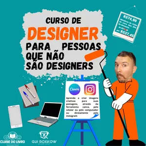 Imagem de capa para o Curso online DESIGNER para não-designers