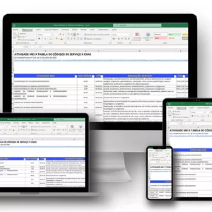 Imagem de capa para o Ebook PLANILHA DE CÓDIGOS DE SERVIÇOS PARA MEI