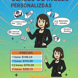 Cover image for Online course Clase de inglés de 60 minutos 