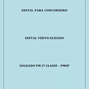 Imagem de capa para o Ebook EDITAL VERTICALIZADO - SOLDADO 2ª CLASSE - PMSP