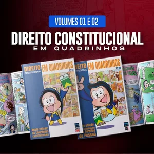 Imagem de capa para o Ebook DIREITO CONSTITUCIONAL EM QUADRINHOS - Vol. 1 e Vol.02