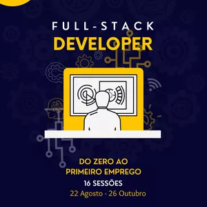 Imagem de capa para o Curso online Full-Stack Developer - Do Zero ao Primeiro Emprego