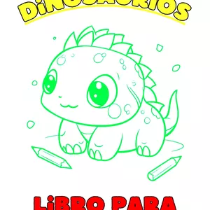 Imagen de portada para Ebook Colorea con tus dinosaurios favoritos 