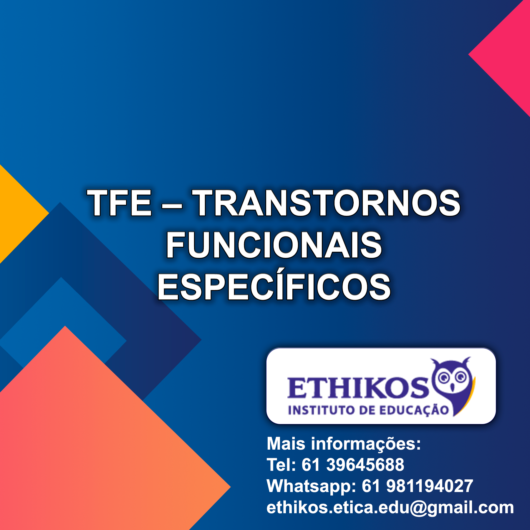 Imagem do curso TFE – TRANSTORNOS FUNCIONAIS ESPECÍFICOS