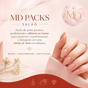 Imagem do curso Mega Pack Canva de Manicure Profissional - 30 Posts Editáveis
