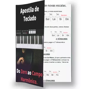 Imagem de capa para o Ebook Apostila de teclado + Pack de aulas separadas