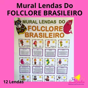 Imagem de capa para o Ebook Mural Lendas do Folclore Brasileiro 