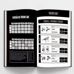 Imagem de capa para o Ebook 50+ PLANILHAS COM TREINOS COMPLETOS ILUSTRADOS - Canal Agonista