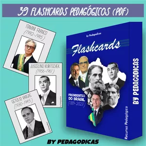 Imagem de capa para o Ebook Flashcards - Presidentes do Brasil
