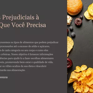 Imagem de capa para o Ebook Alimentos prejudiciais a saúde