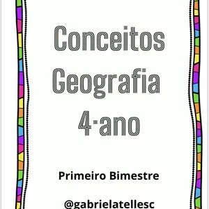 Imagem de capa para o Ebook Conceitos- 1 bimestre- 4•ano 