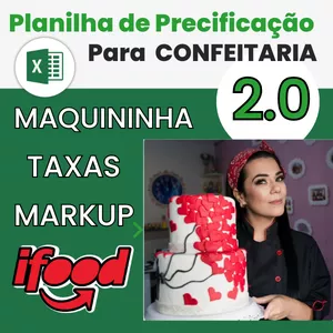 Imagem de capa para o Curso online Planilha de precificação para confeitaria 2.0
