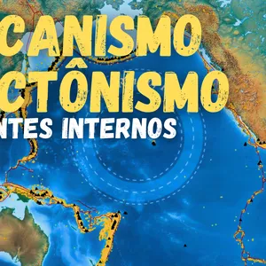 Imagem de capa para o Curso online Vulcanismo e Tectonismo - Aula em PowerPoint sobre os agentes internos que criam o relevo terrestre