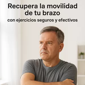 Imagen de portada para Ebook 💪 Recupera la movilidad de tu brazo con ejercicios seguros y efectivos Huemero, codo, muñeca