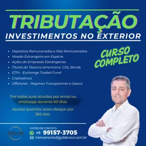 TRIBUTAÇAO DE INVESTIMENTOS NO EXTERIOR